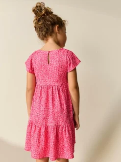 Next Angel Sleeve Crinkle Dress (3-16yrs)^ Dresses