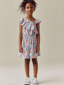 Next Pink Ditsy Frill Shoulder Playsuit (3-16yrs)^ Jumpsuits & Playsuits