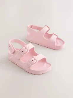 Clearance Next Pink Double Buckle Eva Sandals