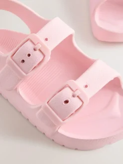 Clearance Next Pink Double Buckle Eva Sandals