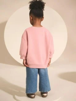 Discount Next Pink Fairy Characters Crew Neck Sweatshirt (3mths-7yrs)