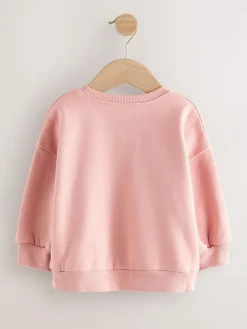 Discount Next Pink Fairy Characters Crew Neck Sweatshirt (3mths-7yrs)