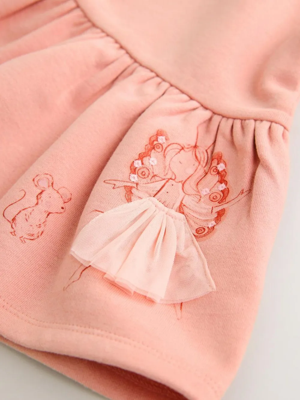 Next Pink Fairy Dropped Waist Sweat Dress (3mths-7yrs)^ Dresses|Occasionwear