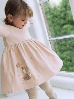 Next Pink Fairy Long Sleeve Embellished Dress (3mths-7yrs)^ Dresses|Occasionwear