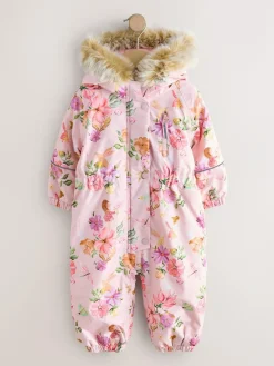 Next Waterproof Printed Snowsuit (3mths-7yrs)^ Baby Girls|Baby Winter Clothing