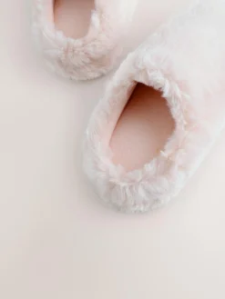 Next Faux Fur Mule Slippers^ Boots