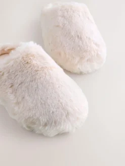 Next Faux Fur Mule Slippers^ Boots