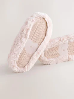 Next Faux Fur Mule Slippers^ Boots