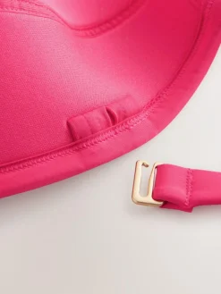 Online Next F-K Ultimate Support Tummy Control Wired Bandeau Swimsuit Pink