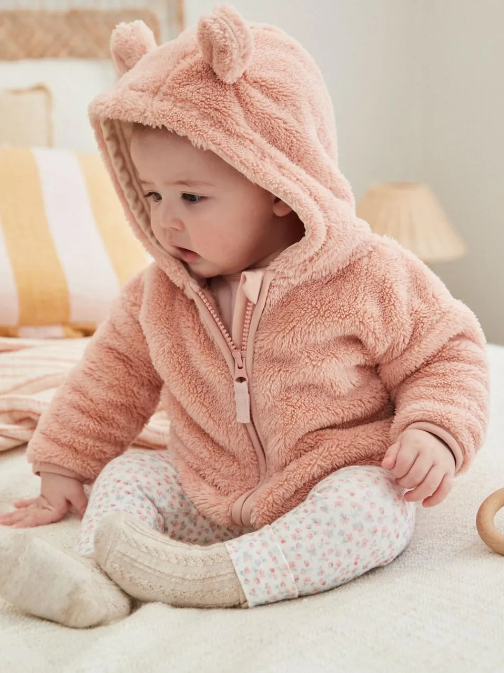 Next Fleece Baby Hooded Jacket (0mths-2yrs)^ Baby Winter Clothing|Coats, Jackets & Pramsuits