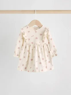 Best Next Baby Jersey Dresses 2 Pack (0mths-2yrs) Pink Floral/ Cream Ditsy