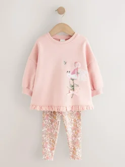 Next Frill Hem Sweatshirt & Leggings Set (3mths-7yrs)^ Baby Girls|Sweatshirts & Hoodies