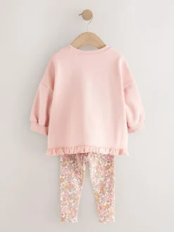 Next Frill Hem Sweatshirt & Leggings Set (3mths-7yrs)^ Baby Girls|Sweatshirts & Hoodies