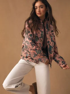 Next Floral Jacquard Bomber Jacket^Women Coats & Jackets|Coats & Jackets
