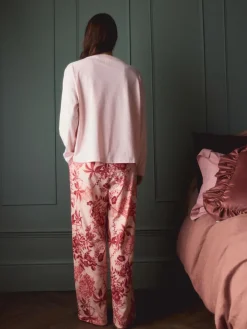 Next Pink Floral Kew Collection Long Sleeve Pyjamas^Women Nightwear|Pyjamas