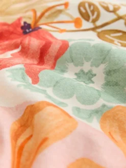 Next Pink Floral Patch Print Square Neck Wide Leg Jersey Jumpsuit^Women Jumpsuits & Playsuits