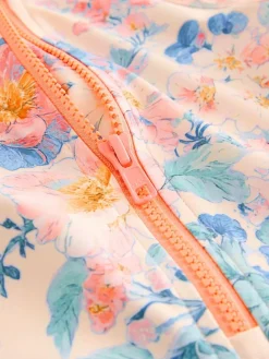 Next Pink Floral Print Sunsafe Swimsuit (3mths-10yrs)^ Swimwear|Swimwear