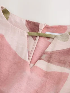 Next V-Neck 3/4 Length Sleeve Maxi Kaftan Dress^Women Occasion Dresses|Maxi Dresses