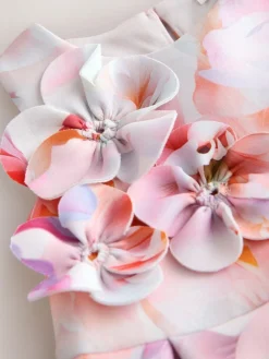 Clearance Next Scuba Occasion Dress (3mths-7yrs) Pink Floral