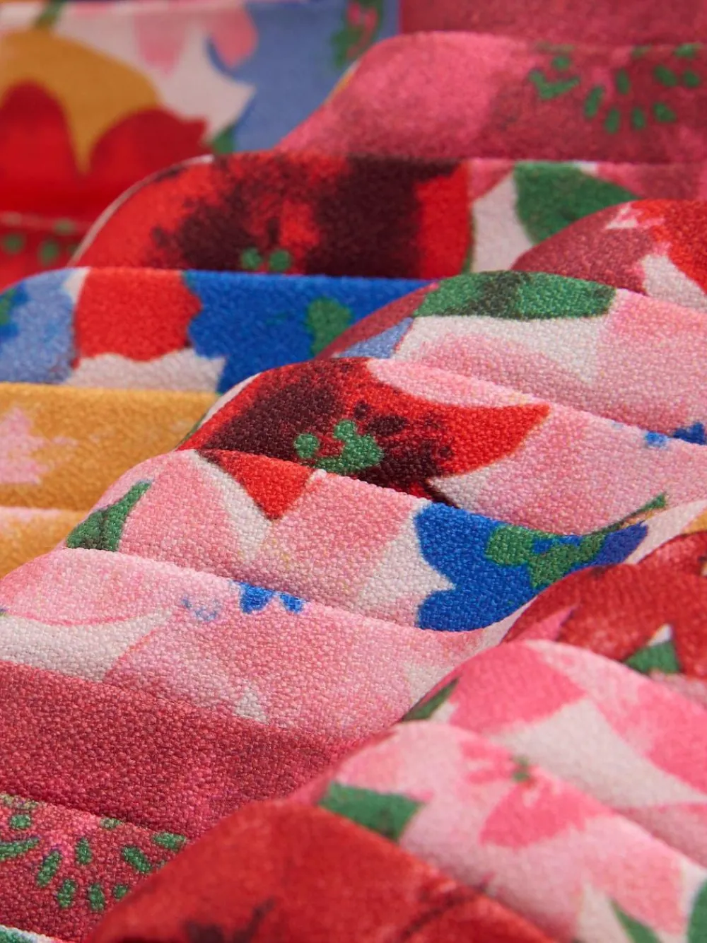 Online Next Short Sleeve Pleated Ruffle Jumpsuit (3-16yrs) Pink Floral