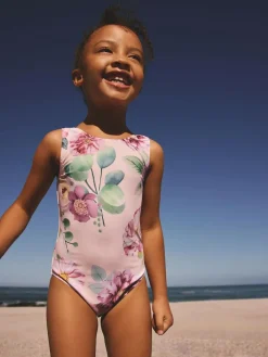 Sale Next Swimsuit (3mths-7yrs) Pink Floral