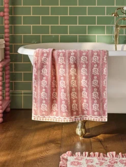 Outlet Next Floral Towel Pink
