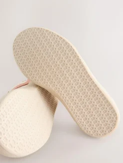 New Next Wide Fit (G) Retro Trainers Pink Floral