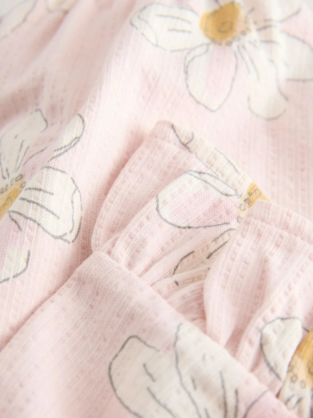Next Pink Flower Wide Leg Frill Trousers (3mths-7yrs)^ Pants & Leggings|Pants & Leggings