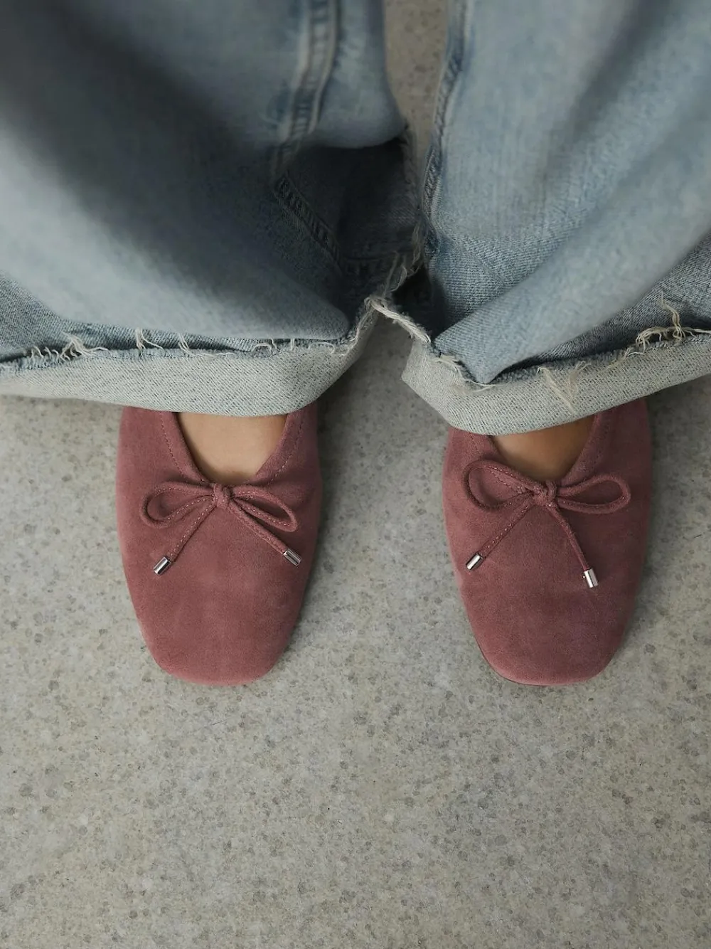 Next Forever Comfort® Suede High Cut Ballet Flats^Women Flats