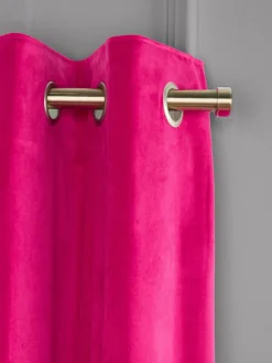 Hot Next Pink Fuchsia Matte Velvet Blackout/Thermal Curtains