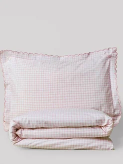 Next Pink Gingham Printed Bedding Duvet Cover and Pillowcase Set^ Childrens Bedding|Bedsets & Duvet Covers
