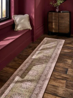 Next Pink Global Garden Oriental Runner^ Rugs & Runners