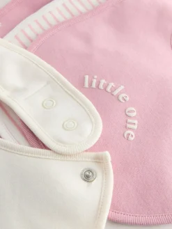 Next Pink Heart Baby Bibs 5 Pack^ Bibs|Newborn Accessories