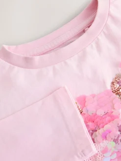 Next Long Sleeve Sequin Top (3-16yrs)^ Tops|T-Shirts