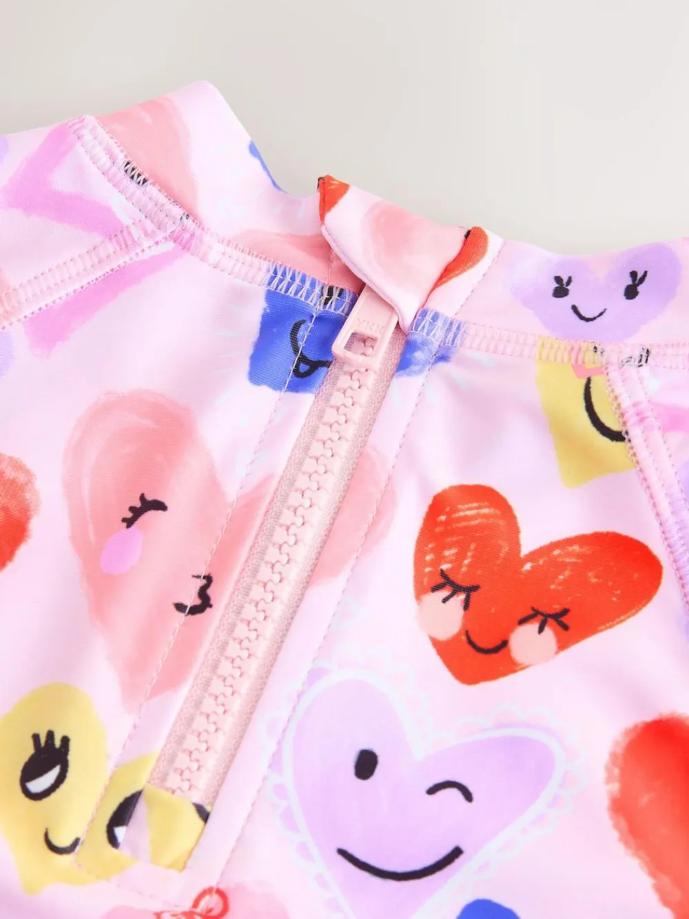 Hot Next Long Sleeve Sunsafe Swim Set (3mths-7yrs) Pink Heart