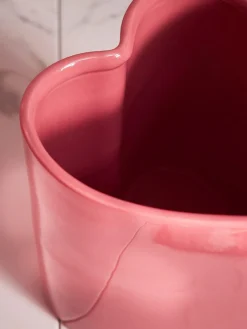 Next Pink Heart Shaped Bin^ Bathroom Accessories