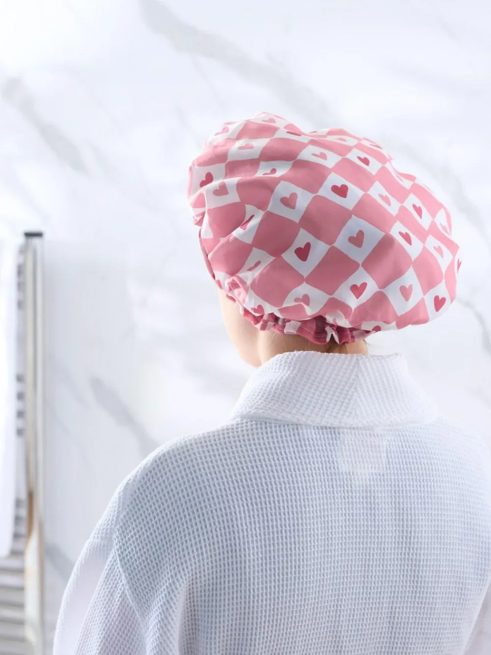 Outlet Next Pink Heart Shower Cap
