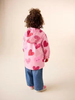 Next Pink Heart Shower Resistant Printed Cagoule Jacket (3mths-7yrs)^ Coats, Jackets & Pramsuits|Coats, Jackets & Pramsuits