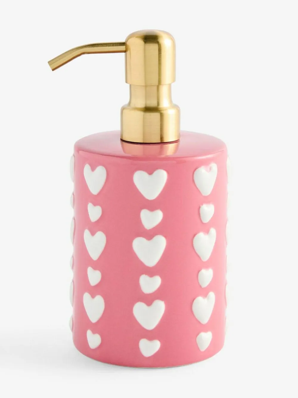 Next Pink Heart Soap Dispenser^ Bathroom Accessories
