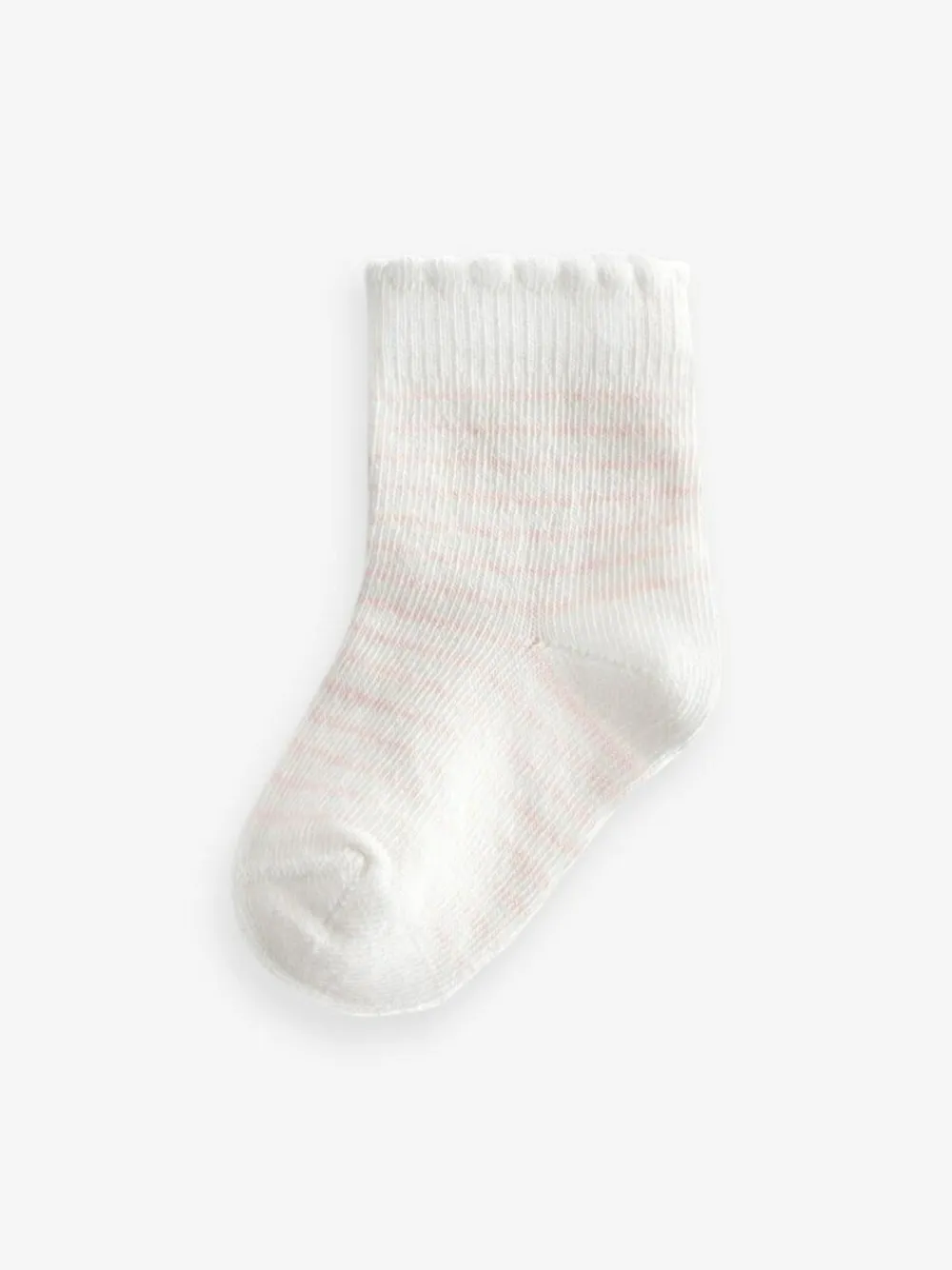 Discount Next Baby Socks 5 Pack (0mths-2yrs) Pink Heart Stripe