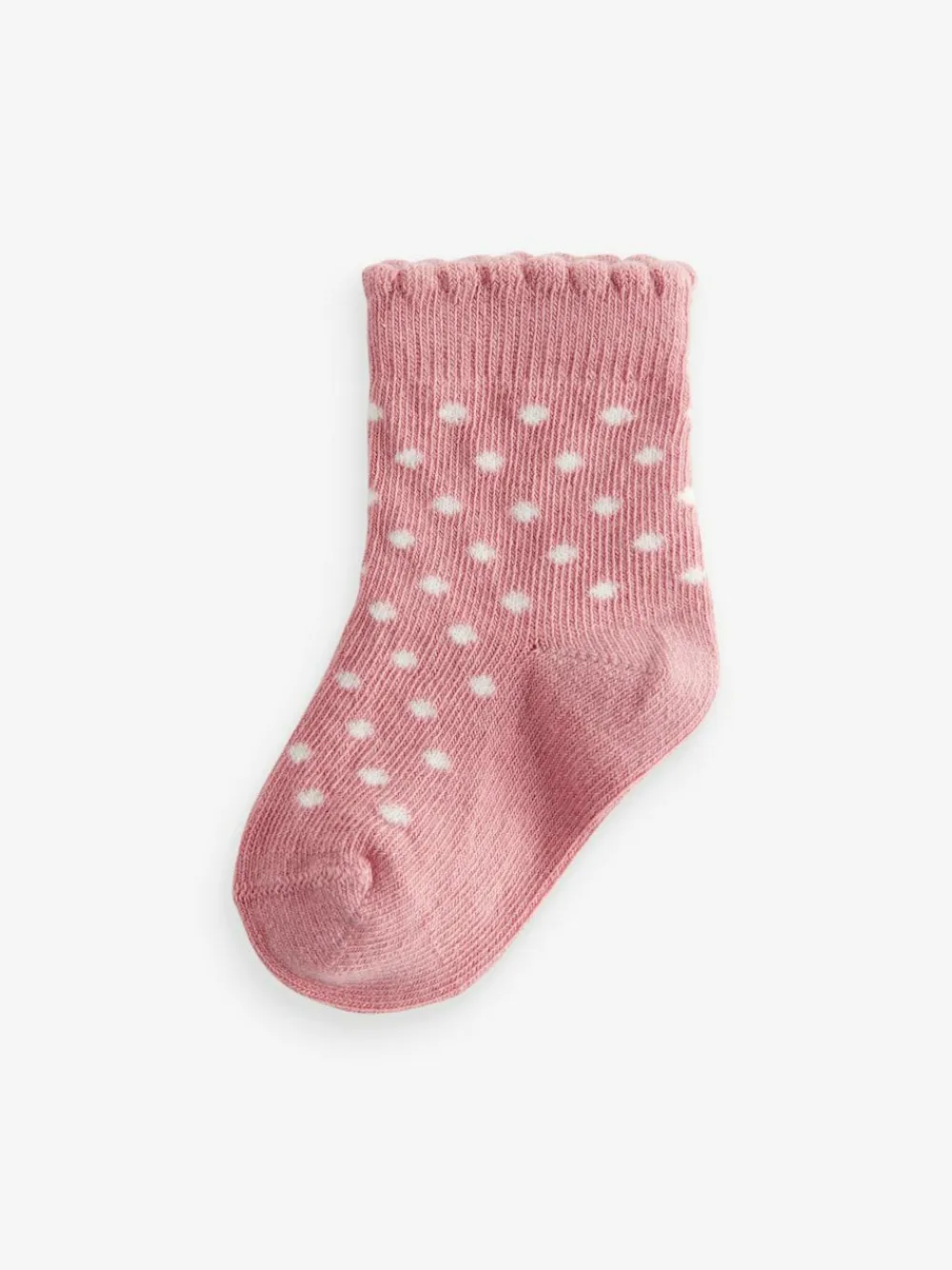 Discount Next Baby Socks 5 Pack (0mths-2yrs) Pink Heart Stripe