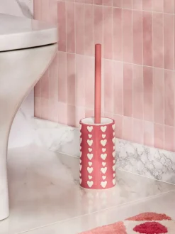 Next Pink Heart Toilet Brush^ Bathroom Accessories