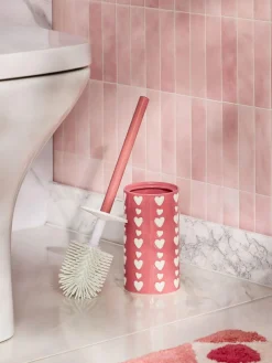 Next Pink Heart Toilet Brush^ Bathroom Accessories