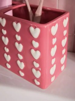 Sale Next Pink Heart Toothbrush Tidy