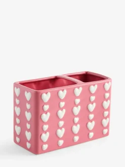 Sale Next Pink Heart Toothbrush Tidy
