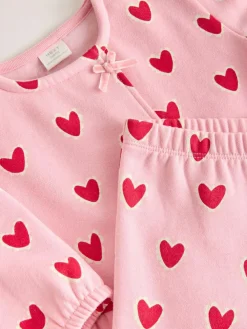 Next Pink Heart Top & Leggings Set 2 Piece (0mths-2yrs)^ Tops|Sets & Coords