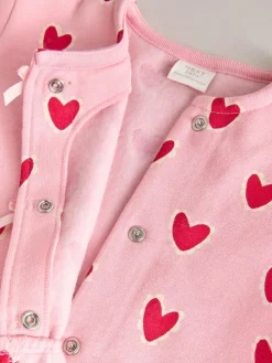 Next Pink Heart Top & Leggings Set 2 Piece (0mths-2yrs)^ Tops|Sets & Coords