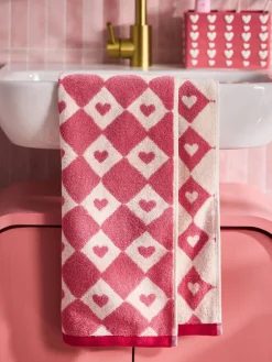 Clearance Next Pink Heart Towel