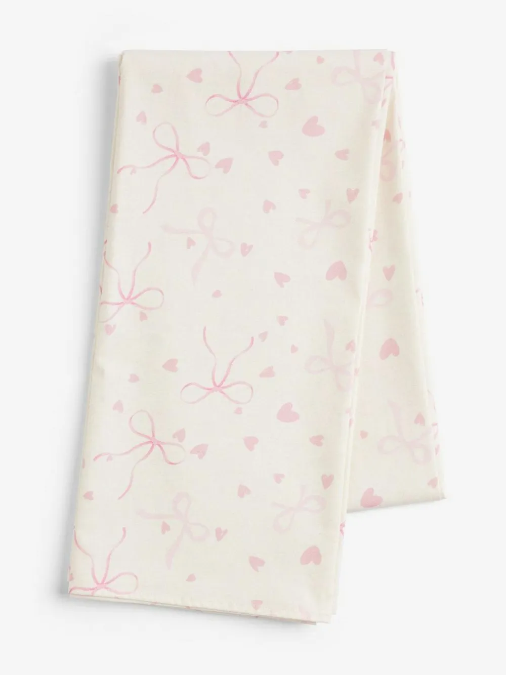 Next Pink Hearts and Bows Wipe Clean Tablecloth^ Table Linen, Placemats & Coasters