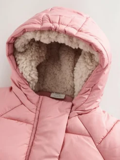 Best Next Hooded Baby Padded Jacket (0mths-2yrs) Pink